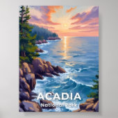 アカディア国立公園 | メイン州 絵画 旅行 アート ポスター (正面)