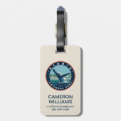 アカディア国立公園 ラゲッジタグ (裏面縦)