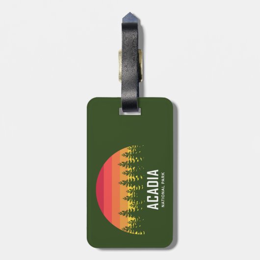 アカディア国立公園 ラゲッジタグ (裏面縦)