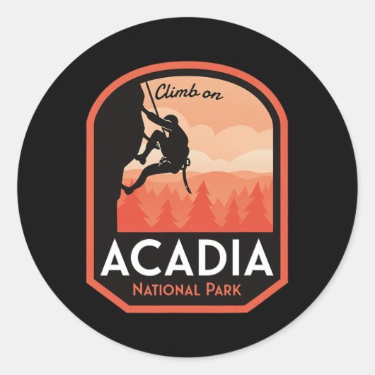 アカディア国立公園 ロッククライミング ラウンドシール (正面)