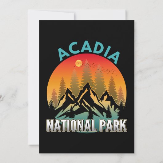 アカディア国立公園 招待状 (正面)