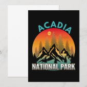アカディア国立公園 招待状 (正面/裏面)