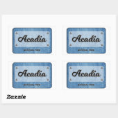 アカディア国立公園 長方形シール (シート)