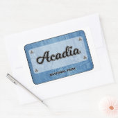 アカディア国立公園 長方形シール (封筒)
