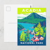 アカディア国立公園USAヴィンテージ旅行 ポストカード (正面/裏面)