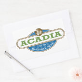 アカディア国立公園USA 長方形シール (封筒)