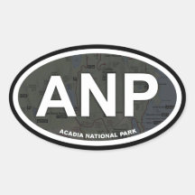 アカディア地図ステッカー(白い文字)