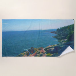 アカディア海岸 ビーチタオル