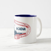 アカディア登山カラビナ ツートーンマグカップ (正面右)