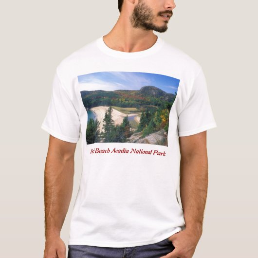 アカディア砂のビーチは見落とします Tシャツ (正面)