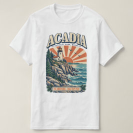 アカディア・メイン州の灯台 Tシャツ