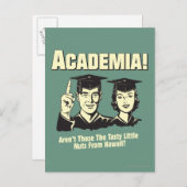 アカデミア:ハワイ産のおいしいナッツ ポストカード (正面/裏面)