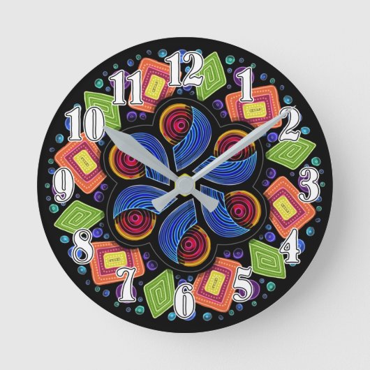 アカデミズムの時計とのトラブル ラウンド壁時計 (正面)