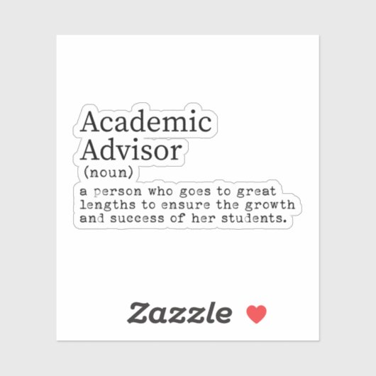 アカデミックおもしろい・アドバイザの定義 シール (シート)