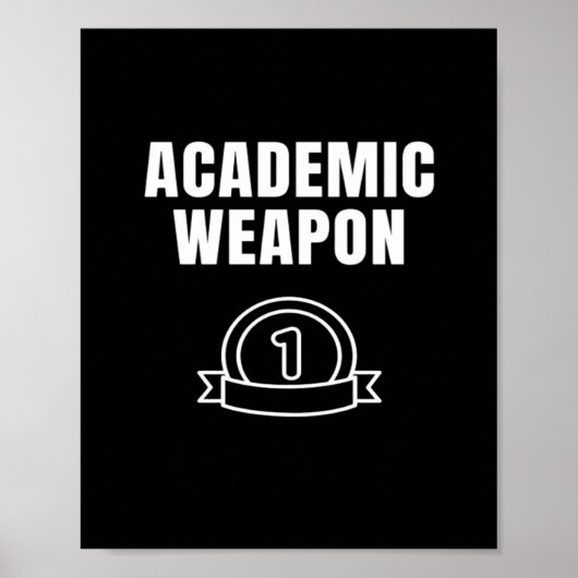 アカデミック感動的武器 – オーバーサおもしろいイズ ポスター (正面)