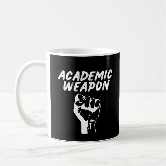 アカデミック感動的武器 – 特大 – ミームT コーヒーマグカップ (左)