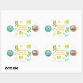 アカデミック・マザーズがシールを貼る 楕円形シール (シート)