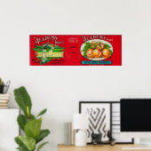 アカデミーさくらんぼラベル ポスター (ホームオフィス)