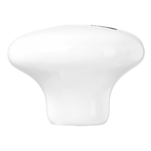 アカデミーによって刻まれるアンパーサンドの黒 セラミックノブ (側面)