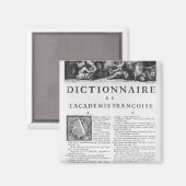 アカデミー辞書フランスのの先駆け マグネット (正面/裏面)