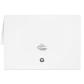 アカハクチョウの翼の動作感謝カード (裏面横)