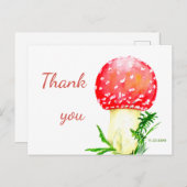 アカハシキタケ。感謝 ポストカード (正面/裏面)