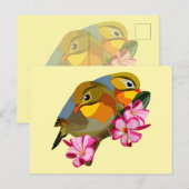 アカハシジドリ ポストカード (正面/裏面)