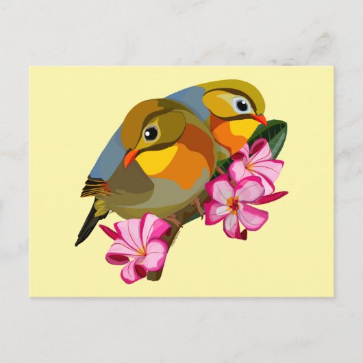 アカハシジドリ ポストカード (正面)