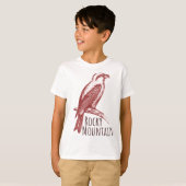アカハシワシフウキンチョウのロゴ Tシャツ (正面フル)