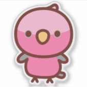 アカハラオウム シール (正面)