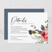 アカバラ牡丹ユーカリ結婚フローラ詳細 エンクロージャーカード (正面/裏面)