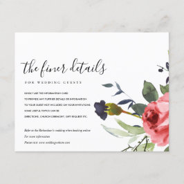 アカバラ牡丹ユーカリ結婚フローラ詳細 エンクロージャーカード