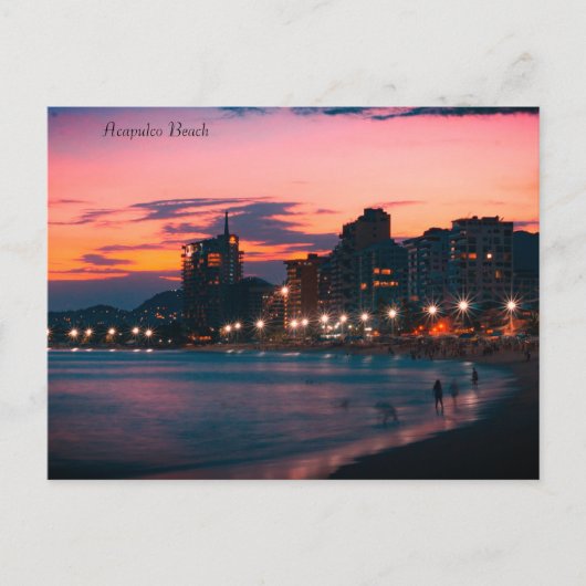 アカプルコビーチサンセット シーズンポストカード (正面)
