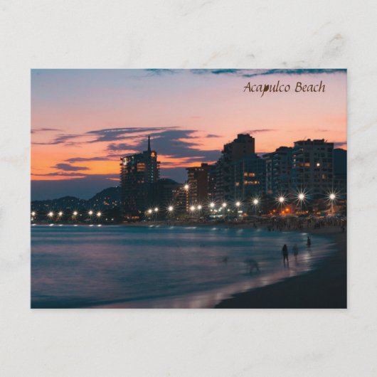 アカプルコビーチサンセット シーズンポストカード (正面)