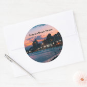 アカプルコビーチ，メキシコ ラウンドシール (封筒)