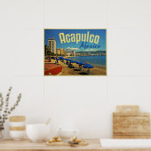 アカプルコメキシコヴィンテージトラベル ポスター (キッチン)
