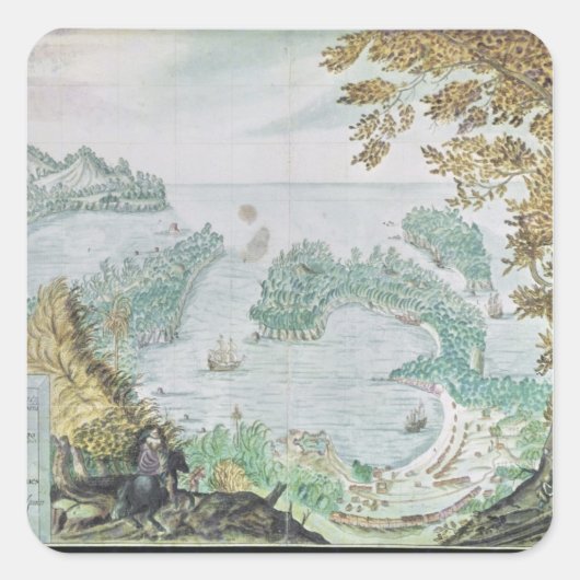 アカプルコ港の見解 スクエアシール (正面)