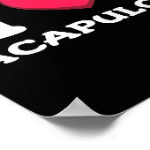 アカプルコ、メキシコが大好き ポスター (角)