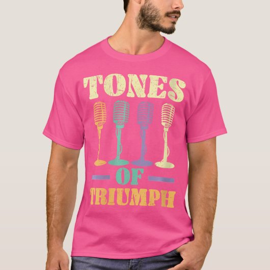 アカペラソングインストラクターミュージックボイスオペラ歌 Tシャツ (正面)