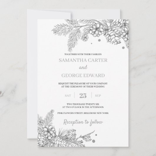 アカマツとコモダンーン 招待状 (正面)