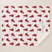 アカマツ冬林モノグラムモダン シェルパブランケット (正面(横))