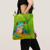 アカメアマガエル コスタリカ トートバッグ (クローズアップ)