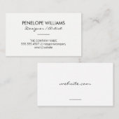 アカモダンントエレガント 名刺 (正面/裏面)