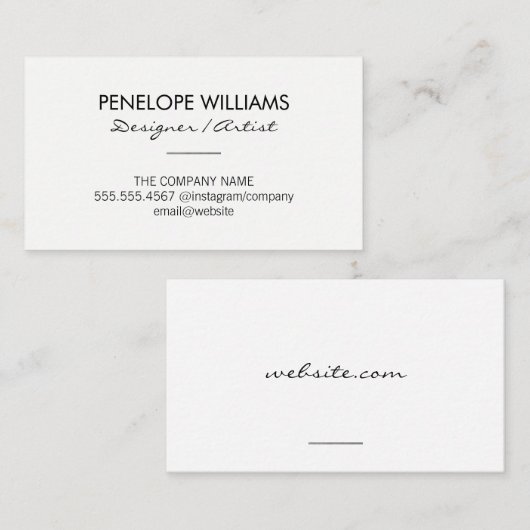 アカモダンントエレガント 名刺 (正面/裏面)