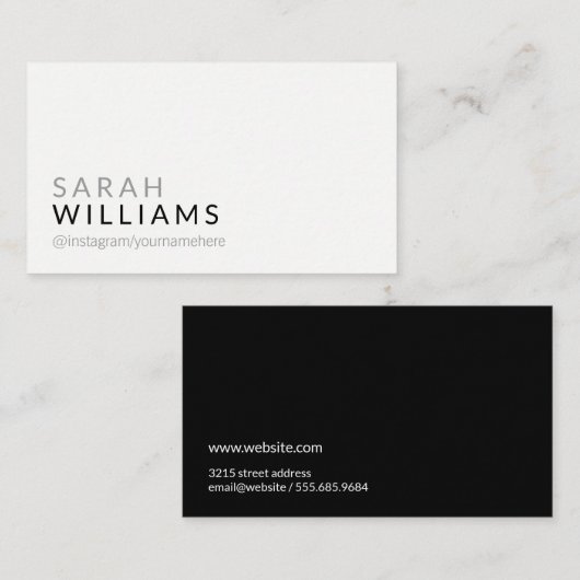 アカモダンントエレガント 名刺 (正面/裏面)