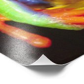 アカヤキガエルのアカユリの上に赤い目のツリーカエル フォトプリント            (角)