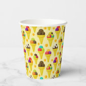 アカラフルニメのアイスクリームコーン 紙コップ (裏面)