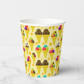 アカラフルニメのアイスクリームコーン 紙コップ (右)