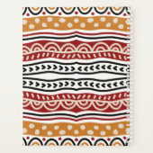 アカラフルフリカ柄やる気を起こさせる引用文 プランナー手帳 (裏面)