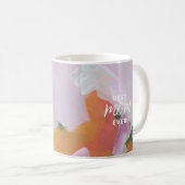 アカラフルートマ最高のマ母の日の写真ギフト コーヒーマグカップ (正面右)